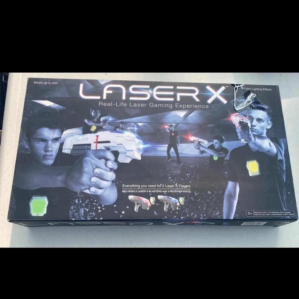 Laser X Blaster kit, including two blasters, NWT